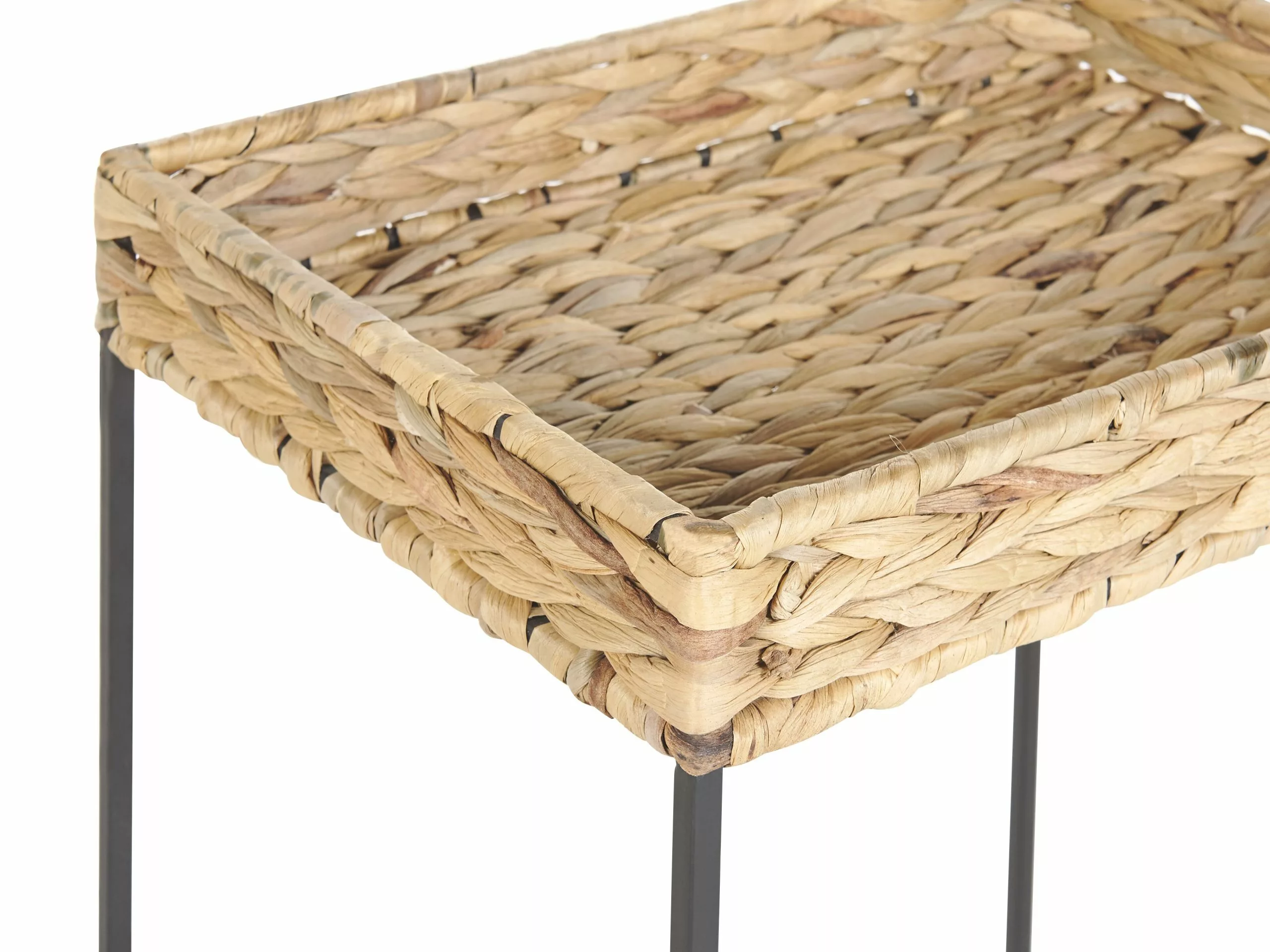 Beliani Conjunto De 3 Mesas De Centro De Jacinto De Agua Beige/natural/negro HAWI 9 Beliani Conjunto De 3 Mesas De Centro De Jacinto De Agua Beige/natural/negro HAWI - Imagen 9