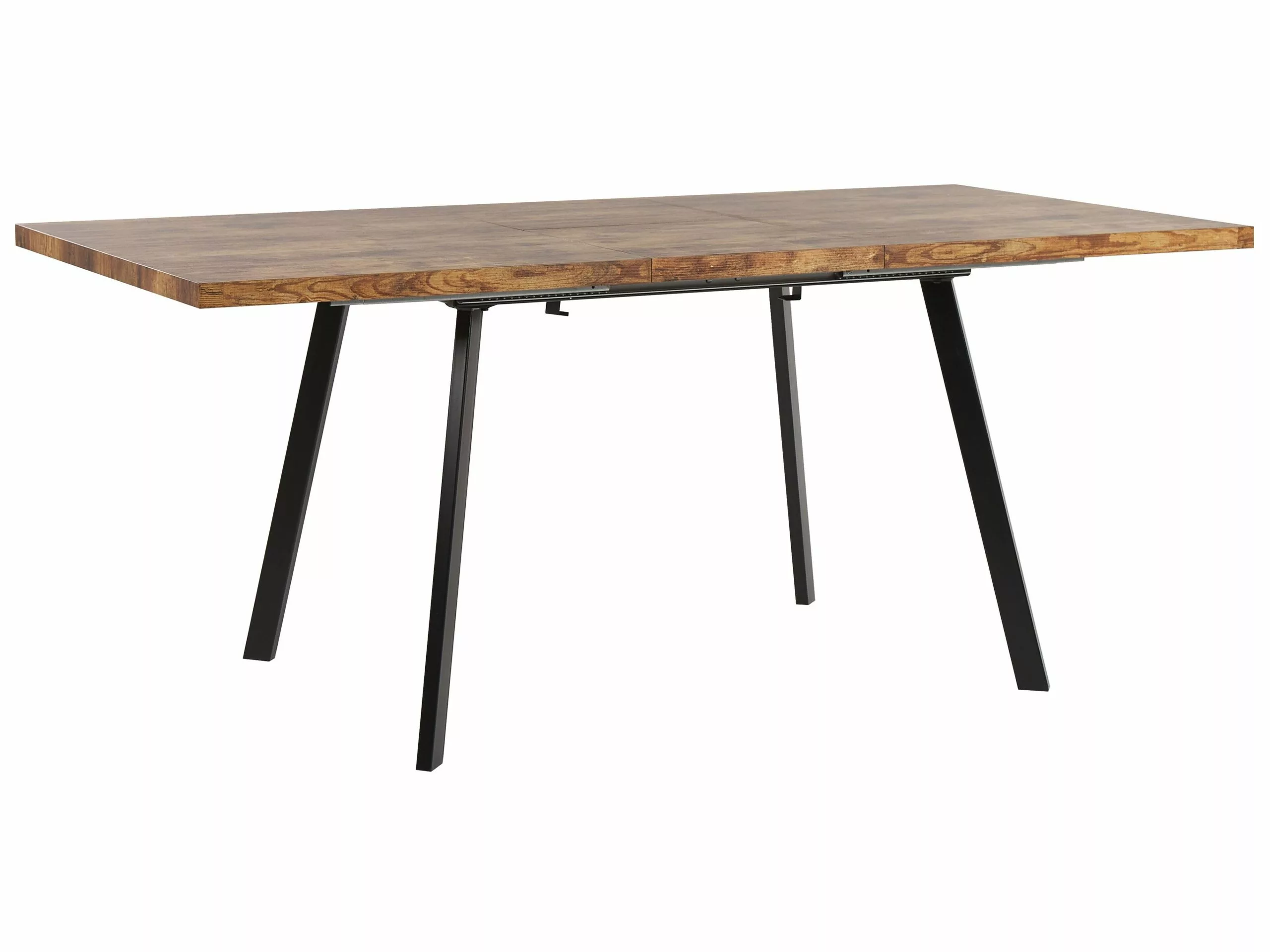 Beliani Mesa De Comedor Extensible Madera Clara/negro 140/180 X 90 Cm HARLOW 1 Beliani Mesa De Comedor Extensible Madera Clara/negro 140/180 X 90 Cm HARLOW