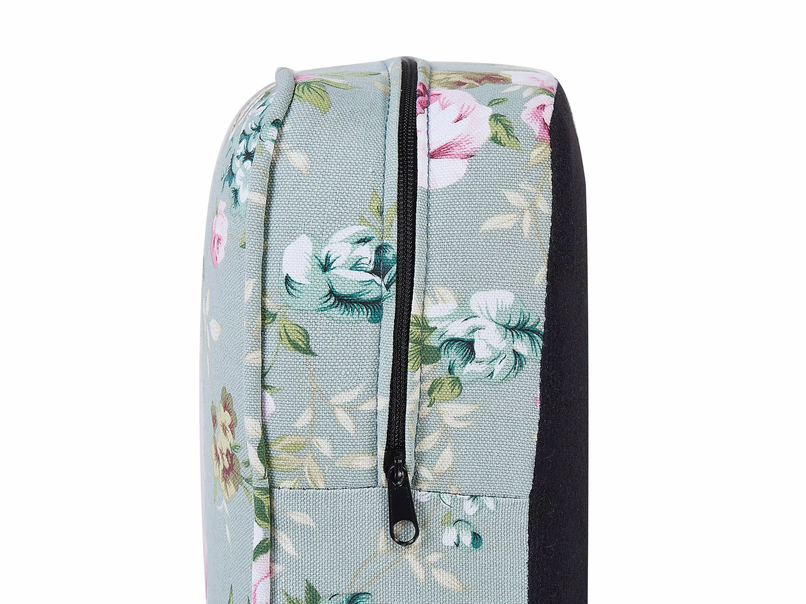 Beliani Sillón De Algodón/poliéster Verde/multicolor Con Reposapiés HAMAR - Imagen 8