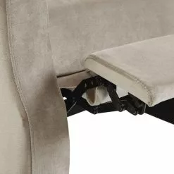 Beliani Sillón Reclinable De Terciopelo Gris Pardo/madera Oscura EGERSUND -Sillones Ventas undef src sa picid 794330 type whitesh image scaled