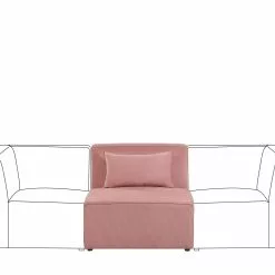 Beliani Sillón Modular De Pana Rosa LEMVIG 12 Beliani Sillón Modular De Pana Rosa LEMVIG -Sillones Ventas undef src sa picid 794501 type whitesh image scaled