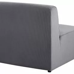 Beliani Sillón Modular De Pana Gris LEMVIG -Sillones Ventas undef src sa picid 794830 type whitesh image scaled