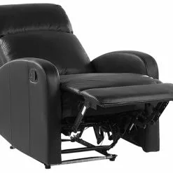 Beliani Sillón Reclinable De Piel Sintética Negro Con LED Y Puerto USB VIRRAT -Sillones Ventas undef src sa picid 795009 type whitesh image scaled