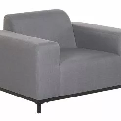 Beliani Conjunto De 2 Sillones De Poliéster Gris/negro ROVIGO -Sillones Ventas undef src sa picid 795303 type whitesh image scaled