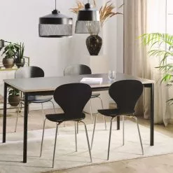 Beliani Mesa De Comedor Extensible Negra Varios Tamaños AVIS 12 Beliani Mesa De Comedor Extensible Negra Varios Tamaños AVIS -Sillones Ventas undef src sa picid 795895 type whitesh image scaled