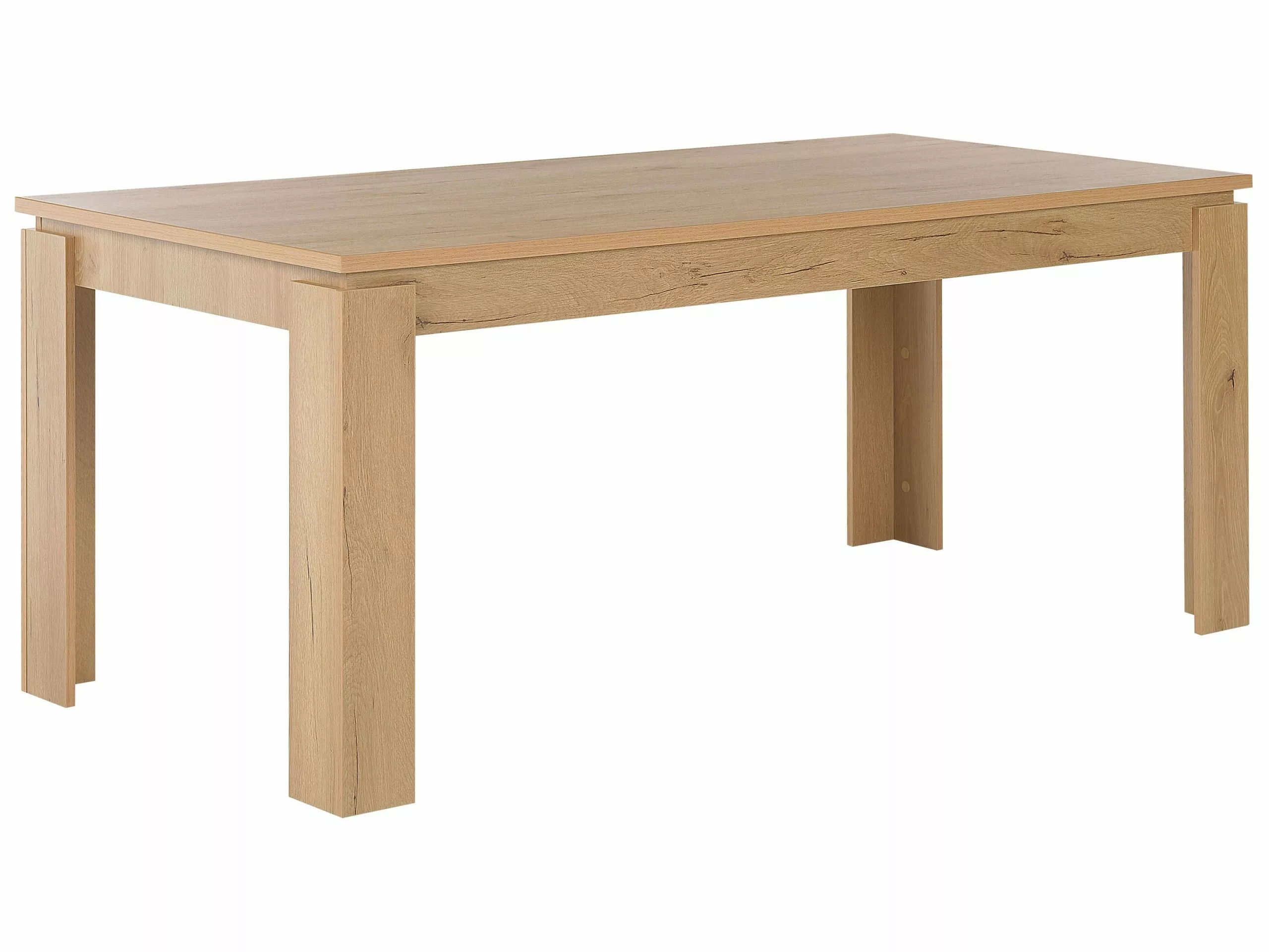 Beliani Mesa De Comedor Madera Clara 180 X 90 Cm VITON 1 Beliani Mesa De Comedor Madera Clara 180 X 90 Cm VITON