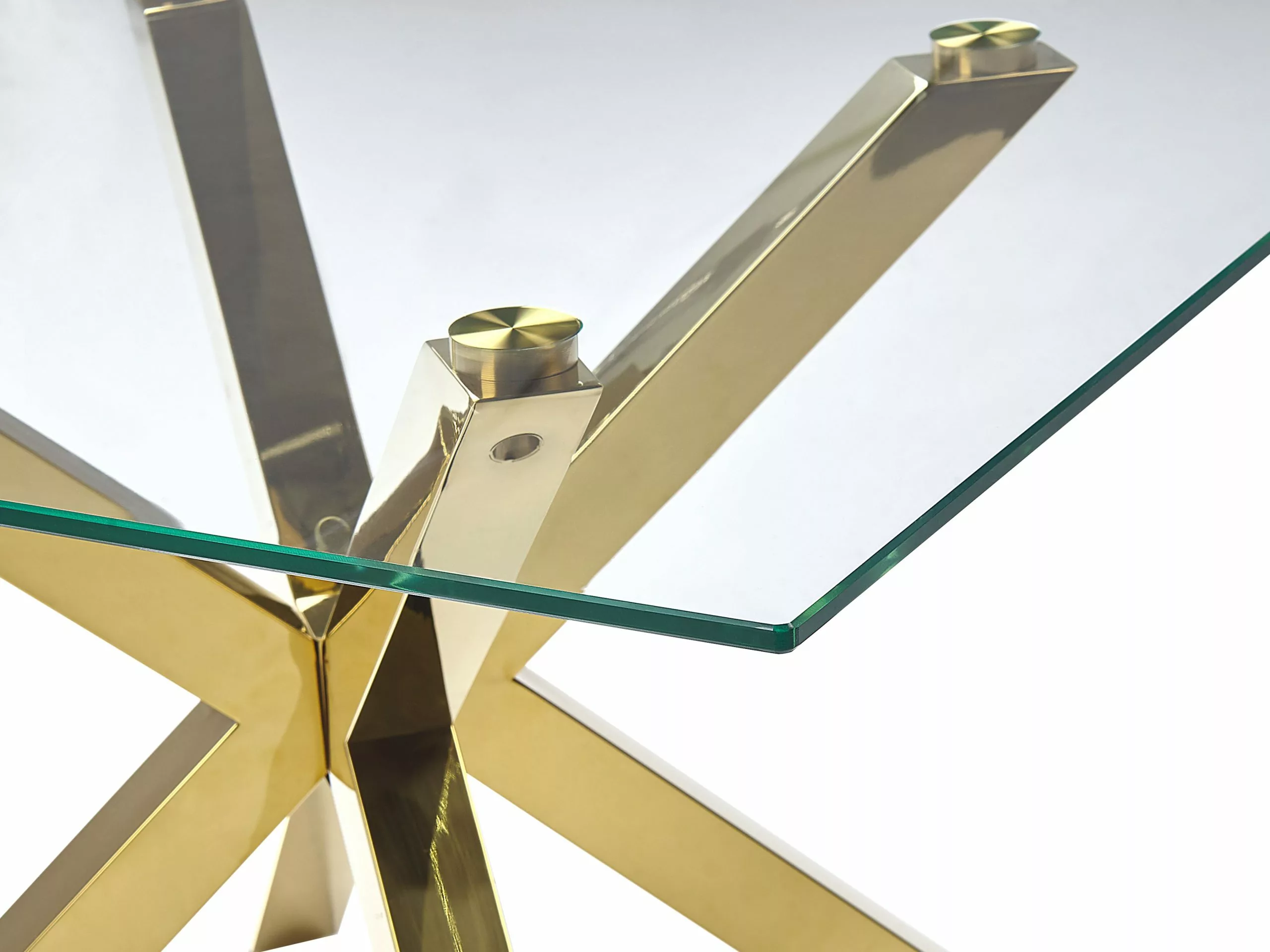 Beliani Mesa De Centro De Vidrio Templado Transparente/dorado 70 X 70 Cm STARLIGHT 4 Beliani Mesa De Centro De Vidrio Templado Transparente/dorado 70 X 70 Cm STARLIGHT - Imagen 4
