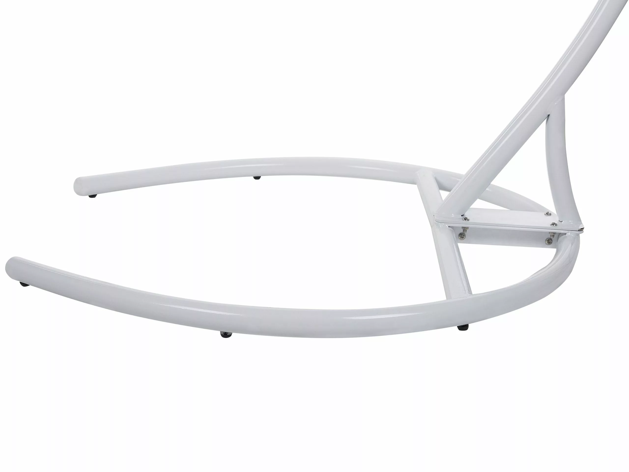 Beliani Silla Colgante De Ratán Gris Claro Con Soporte SESIA 10 Beliani Silla Colgante De Ratán Gris Claro Con Soporte SESIA - Imagen 10