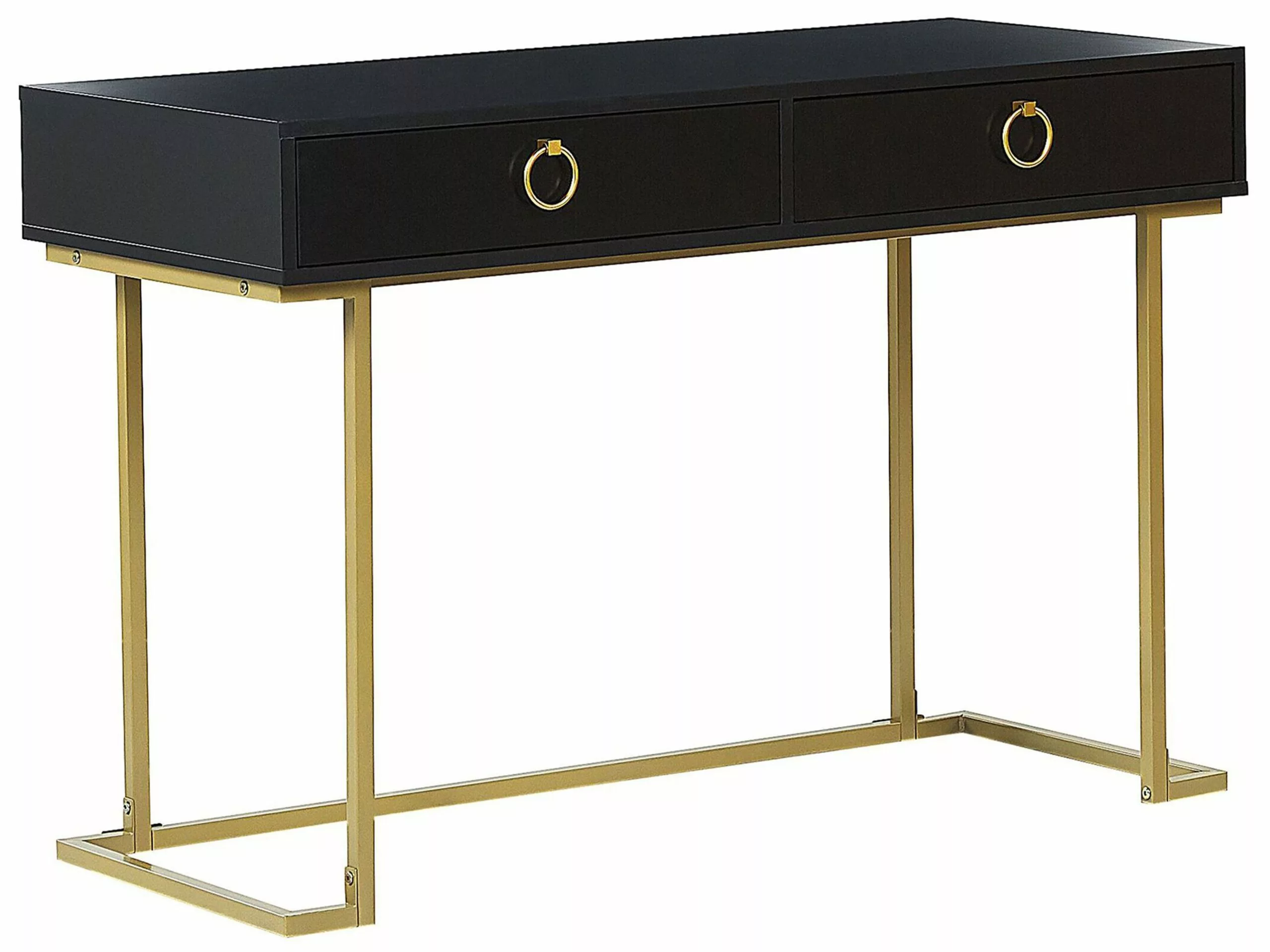 Beliani Consola De Metal Negro/dorado 115 X 50 Cm WESTPORT 1 Beliani Consola De Metal Negro/dorado 115 X 50 Cm WESTPORT