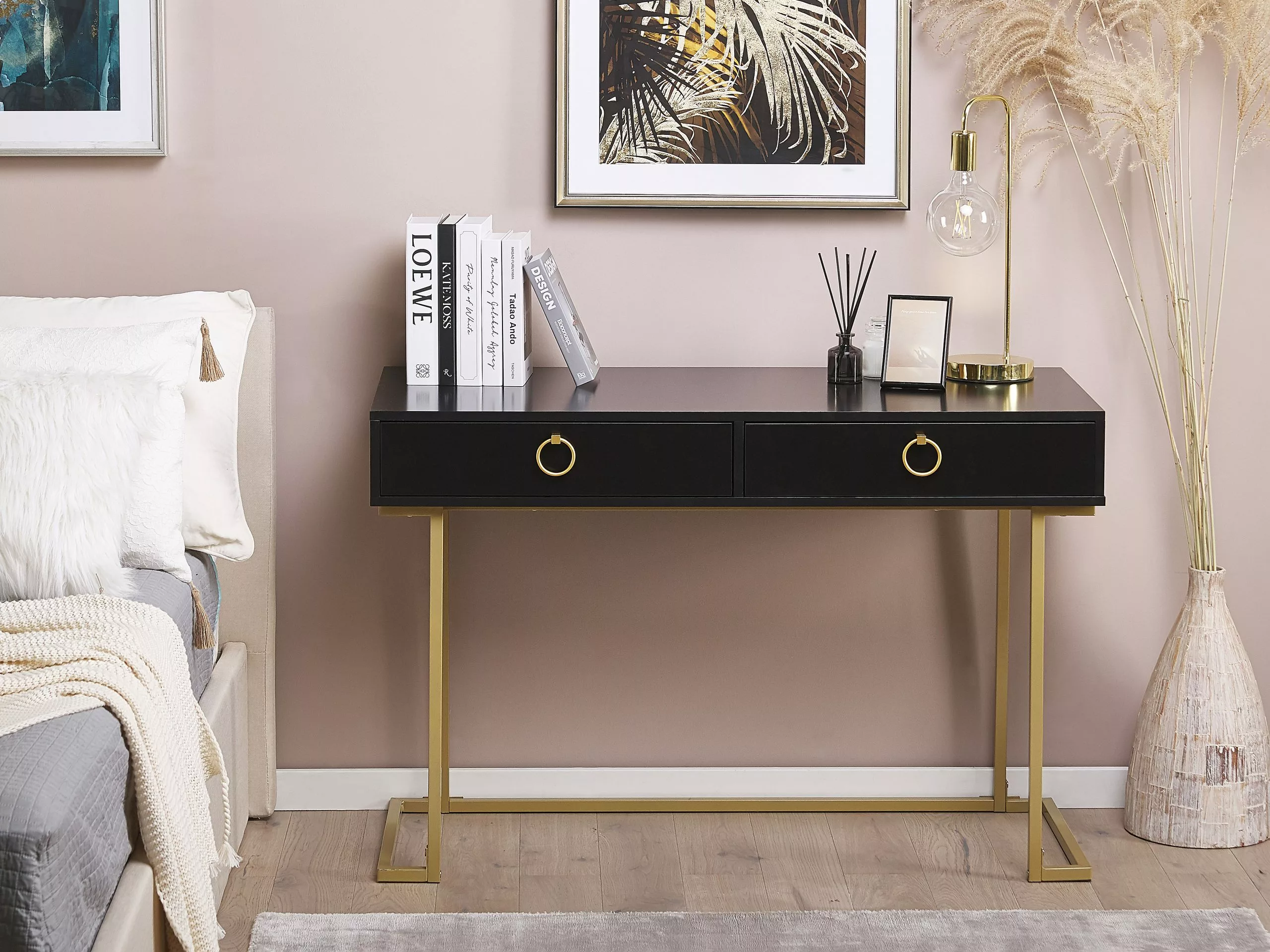 Beliani Consola De Metal Negro/dorado 115 X 50 Cm WESTPORT 7 Beliani Consola De Metal Negro/dorado 115 X 50 Cm WESTPORT - Imagen 7