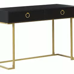 Beliani Consola De Metal Negro/dorado 115 X 50 Cm WESTPORT 18 Beliani Consola De Metal Negro/dorado 115 X 50 Cm WESTPORT -Sillones Ventas undef src sa picid 809732 type whitesh image