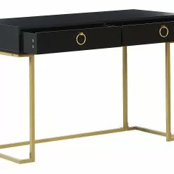 Beliani Consola De Metal Negro/dorado 115 X 50 Cm WESTPORT 19 Beliani Consola De Metal Negro/dorado 115 X 50 Cm WESTPORT -Sillones Ventas undef src sa picid 809734 type whitesh image