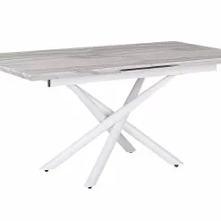 Beliani Mesa De Comedor Extensible Blanca 160/200 X 90 Cm MOIRA -Sillones Ventas undef src sa picid 811238 type whitesh image scaled
