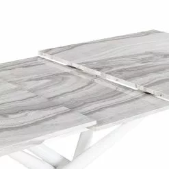 Beliani Mesa De Comedor Extensible Blanca 160/200 X 90 Cm MOIRA -Sillones Ventas undef src sa picid 811240 type whitesh image scaled