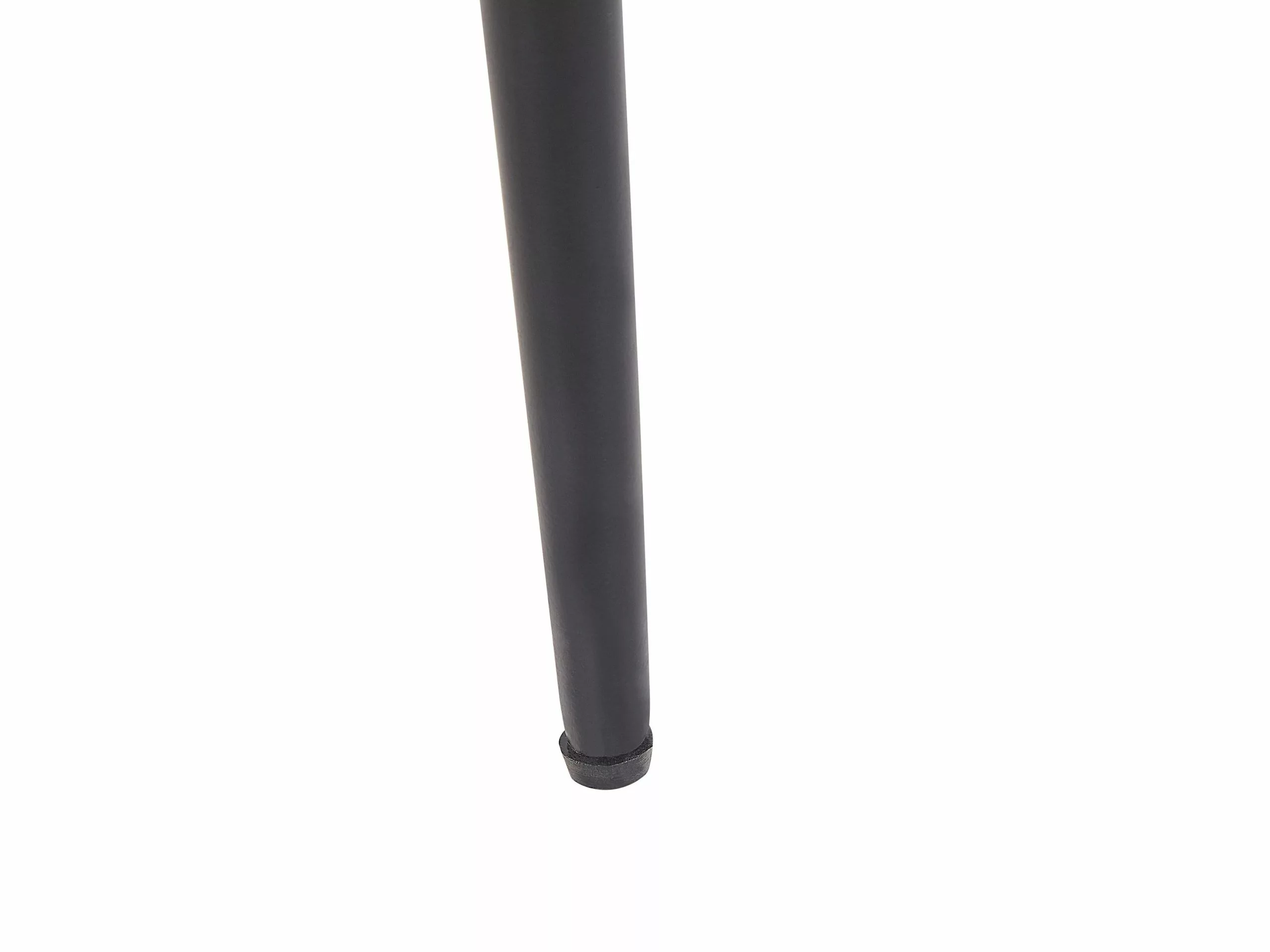 Beliani Mesa De Centro De Madera De Mango Clara/negro ⌀ 49 Cm EDNA 4 Beliani Mesa De Centro De Madera De Mango Clara/negro ⌀ 49 Cm EDNA - Imagen 4