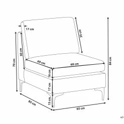Beliani Sillón De Terciopelo Gris EVJA -Sillones Ventas undef src sa picid 817785 type whitesh image scaled