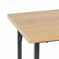 Beliani Consola Madera Clara/negro 100 X 35 Cm DORENA -Sillones Ventas undef src sa picid 821124 type whitesh image scaled