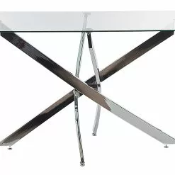 Beliani Mesa De Comedor De Vidrio Templado Plateado 120 X 70 Cm MARAMO -Sillones Ventas undef src sa picid 821710 type whitesh image scaled