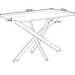 Beliani Mesa De Comedor De Vidrio Templado Plateado 120 X 70 Cm MARAMO -Sillones Ventas undef src sa picid 821713 type whitesh image scaled