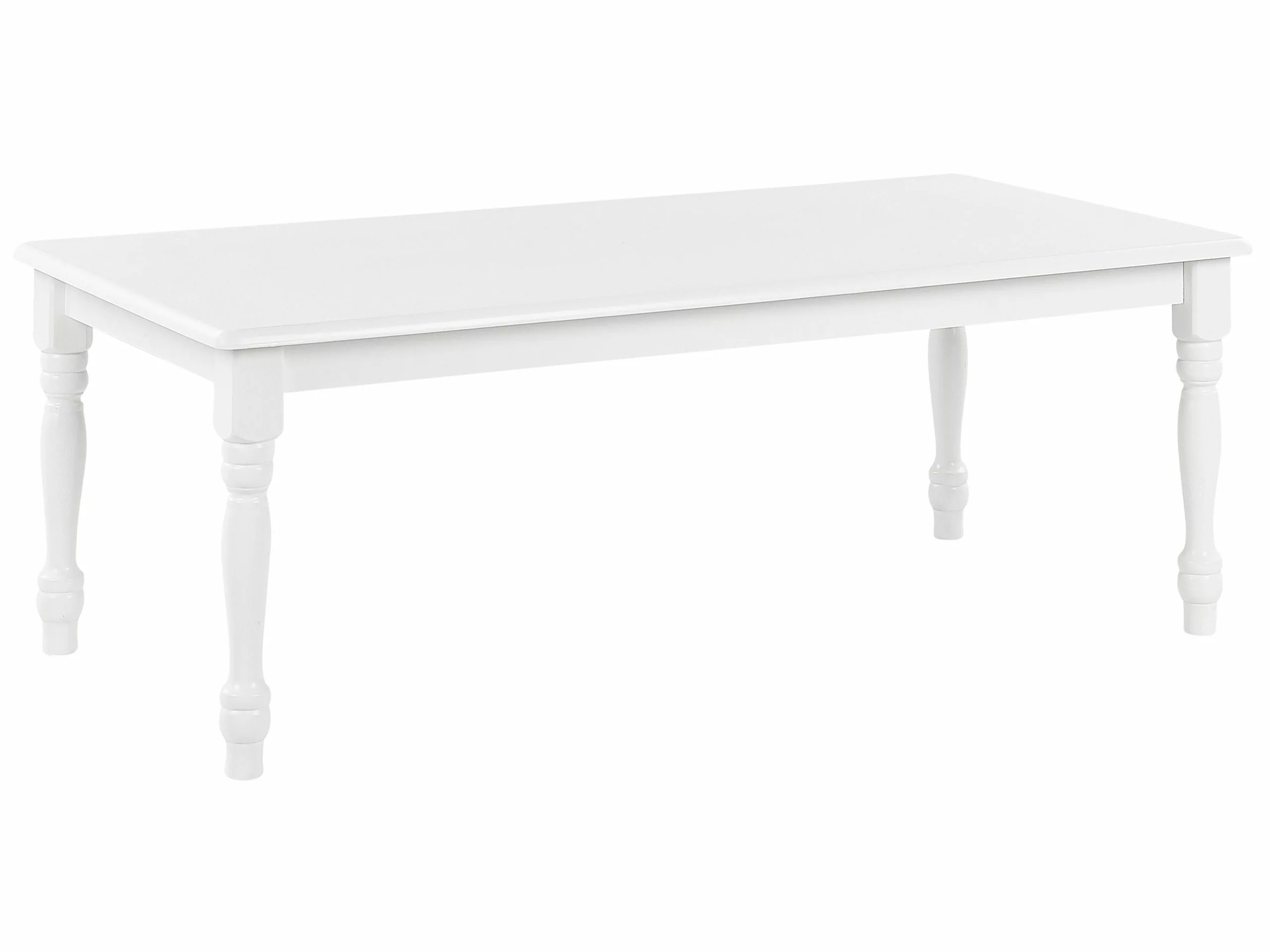 Beliani Mesa De Centro Blanca 120 X 60 Cm KOKOMO