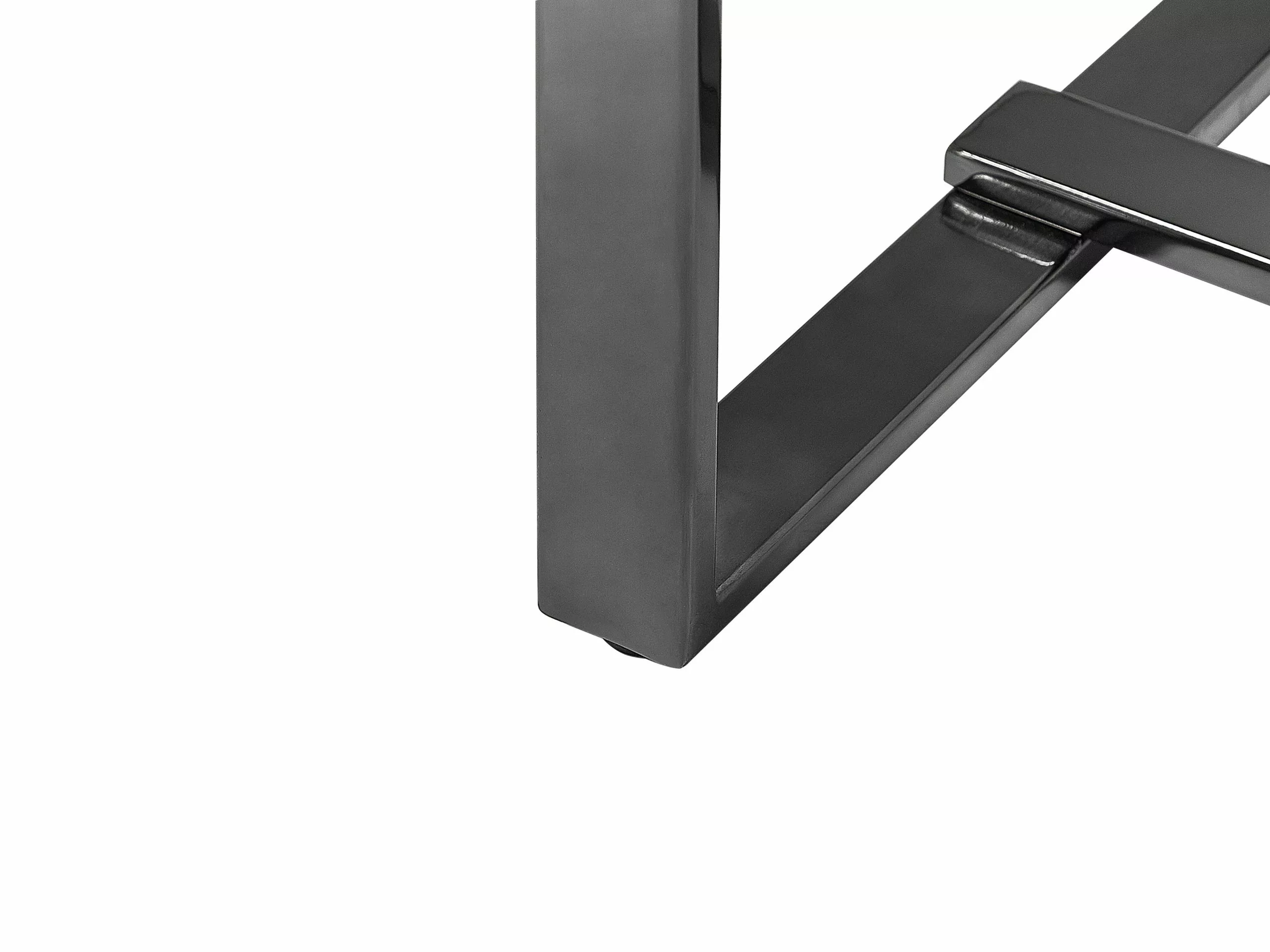 Beliani Consola De Vidrio Templado Blanco/plateado 120 X 40 Cm PLANO 5 Beliani Consola De Vidrio Templado Blanco/plateado 120 X 40 Cm PLANO - Imagen 5