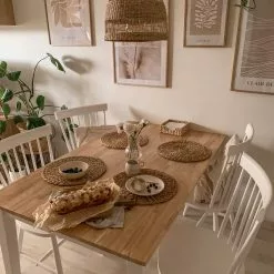 Beliani Mesa De Comedor De Madera De Caucho Clara/blanco Varios Tamaños GEORGIA 13 Beliani Mesa De Comedor De Madera De Caucho Clara/blanco Varios Tamaños GEORGIA -Sillones Ventas undef src sa picid 824288 type whitesh image scaled