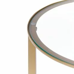 Beliani Mesa De Centro De Vidrio Dorado/madera Oscura ⌀ 80 Cm LIBBY 16 Beliani Mesa De Centro De Vidrio Dorado/madera Oscura ⌀ 80 Cm LIBBY -Sillones Ventas undef src sa picid 824315 type whitesh image scaled