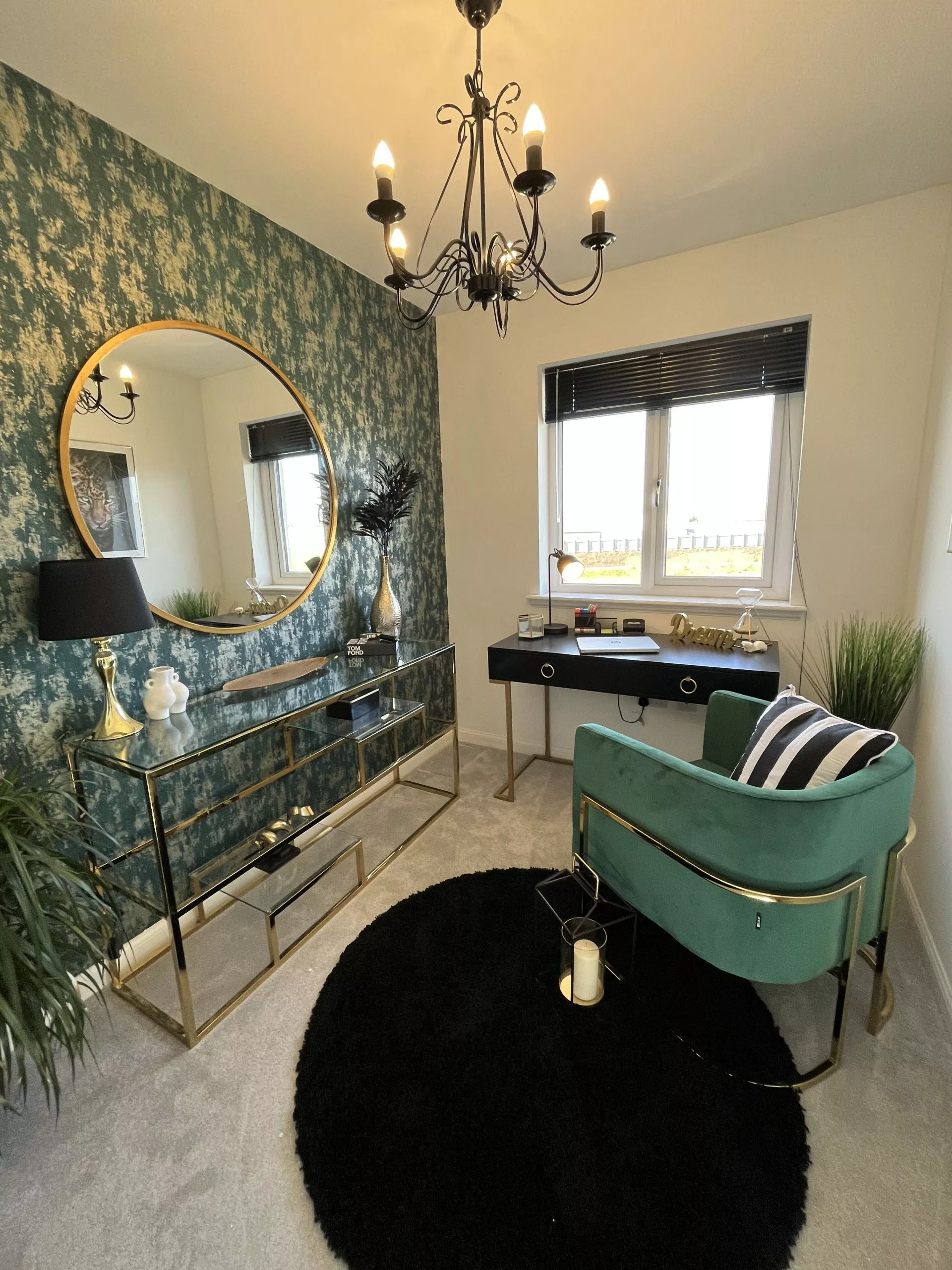 Beliani Consola De Metal Negro/dorado 115 X 50 Cm WESTPORT 3 Beliani Consola De Metal Negro/dorado 115 X 50 Cm WESTPORT - Imagen 3