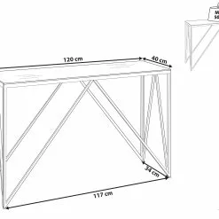 Beliani Consola De Vidrio Templado Plateado 120 X 40 Cm WESO -Sillones Ventas undef src sa picid 824980 type whitesh image scaled
