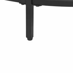Beliani Mesa De Centro De Vidrio Templado Transparente/negro ⌀ 70 Cm BIRNEY -Sillones Ventas undef src sa picid 829607 type whitesh image scaled