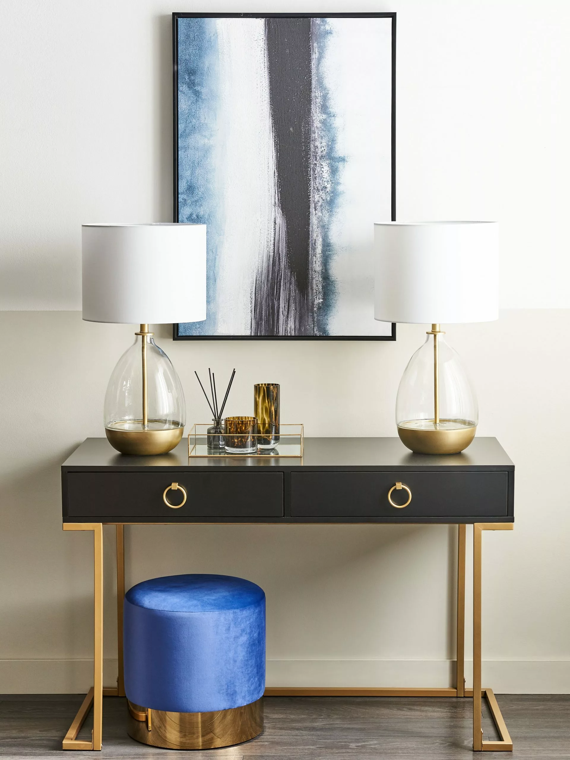 Beliani Consola De Metal Negro/dorado 115 X 50 Cm WESTPORT 6 Beliani Consola De Metal Negro/dorado 115 X 50 Cm WESTPORT - Imagen 6