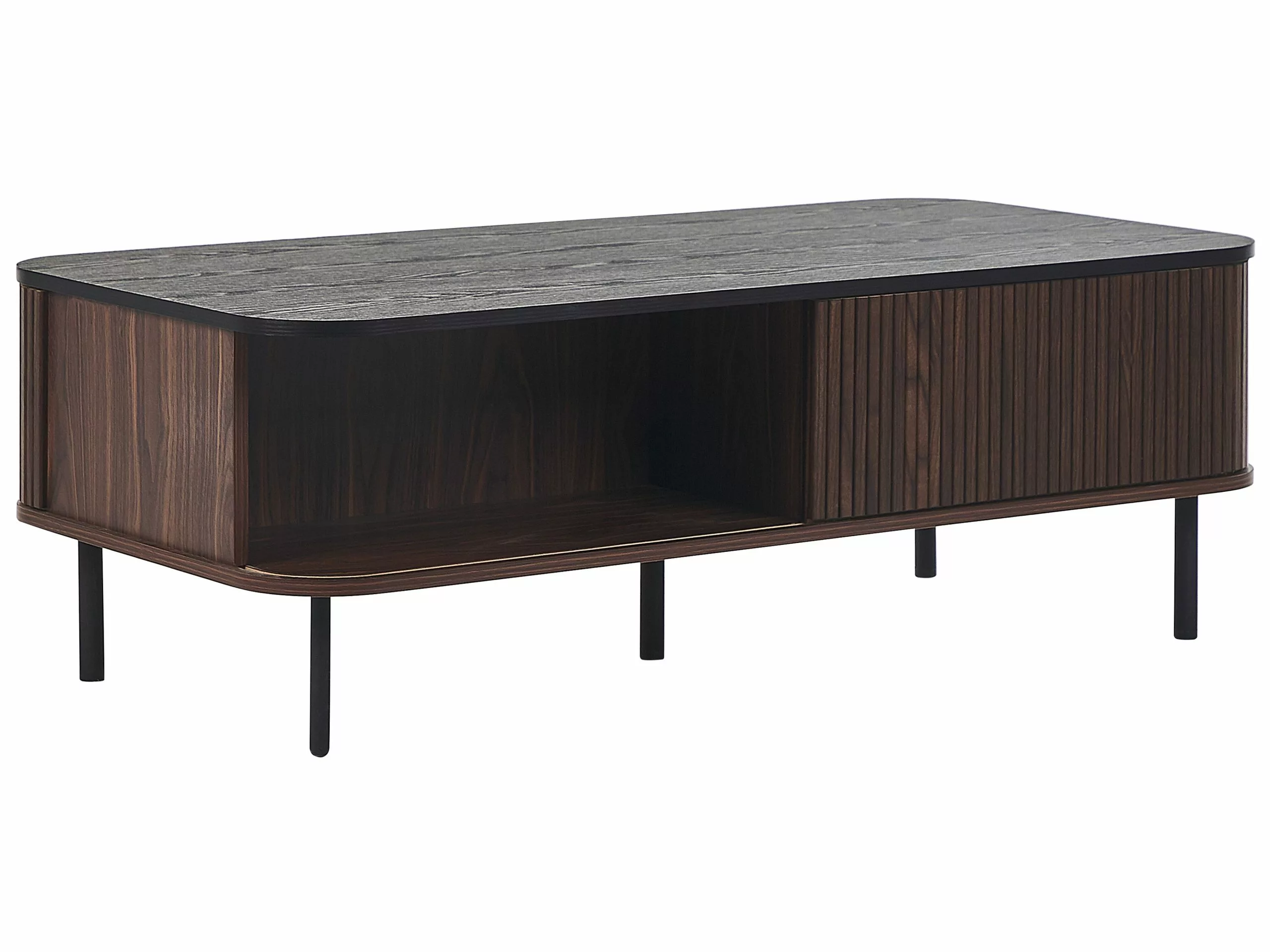 Beliani Mesa De Centro Madera Oscura/negro 120 X 60 Cm JOSE 9 Beliani Mesa De Centro Madera Oscura/negro 120 X 60 Cm JOSE - Imagen 9
