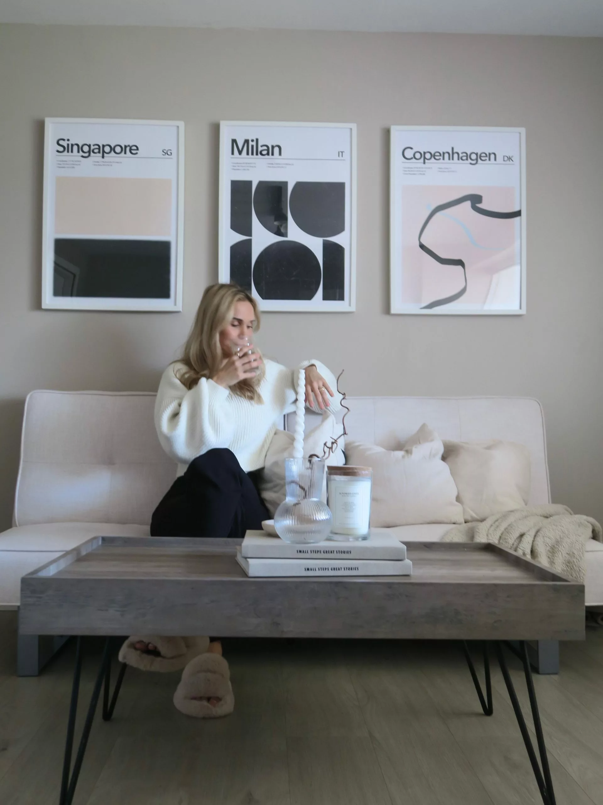 Beliani Mesa De Centro Madera Oscura/negro/gris Pardo 100 X 60 Cm WELTON 3 Beliani Mesa De Centro Madera Oscura/negro/gris Pardo 100 X 60 Cm WELTON - Imagen 3