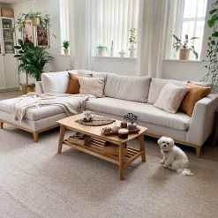 Beliani Mesa De Centro De Madera De Caucho Clara 100 X 55 Cm TULARE -Sillones Ventas undef src sa picid 834414 type whitesh image scaled