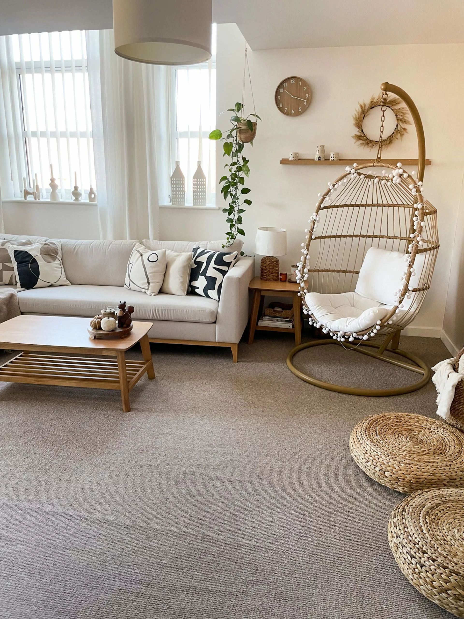 Beliani Mesa De Centro De Madera De Caucho Clara 100 X 55 Cm TULARE - Imagen 6