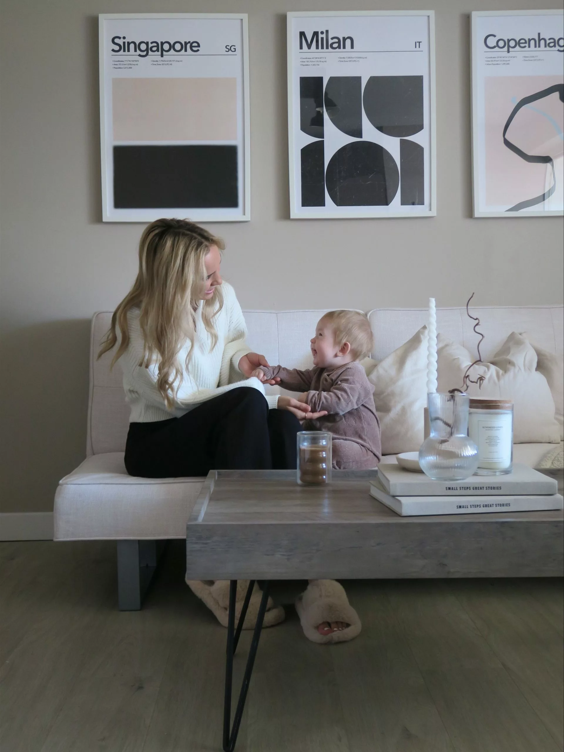 Beliani Mesa De Centro Madera Oscura/negro/gris Pardo 100 X 60 Cm WELTON 4 Beliani Mesa De Centro Madera Oscura/negro/gris Pardo 100 X 60 Cm WELTON - Imagen 4