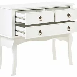 Beliani Consola Blanca 91 X 35 Cm LAMAR -Sillones Ventas undef src sa picid 840568 type whitesh image scaled