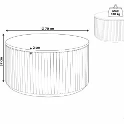 Beliani Mesa De Centro Madera Clara ⌀ 70 Cm KIRKWOOD 19 Beliani Mesa De Centro Madera Clara ⌀ 70 Cm KIRKWOOD -Sillones Ventas undef src sa picid 841008 type whitesh image scaled