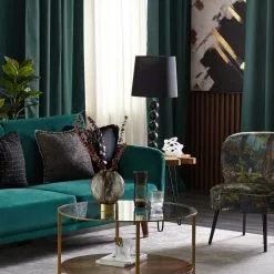 Beliani Mesa De Centro De Vidrio Dorado/madera Oscura ⌀ 80 Cm LIBBY 14 Beliani Mesa De Centro De Vidrio Dorado/madera Oscura ⌀ 80 Cm LIBBY -Sillones Ventas undef src sa picid 845083 type whitesh image scaled