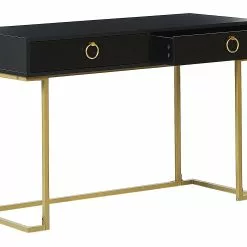 Beliani Consola De Metal Negro/dorado 115 X 50 Cm WESTPORT 14 Beliani Consola De Metal Negro/dorado 115 X 50 Cm WESTPORT -Sillones Ventas undef src sa picid 845247 type whitesh image