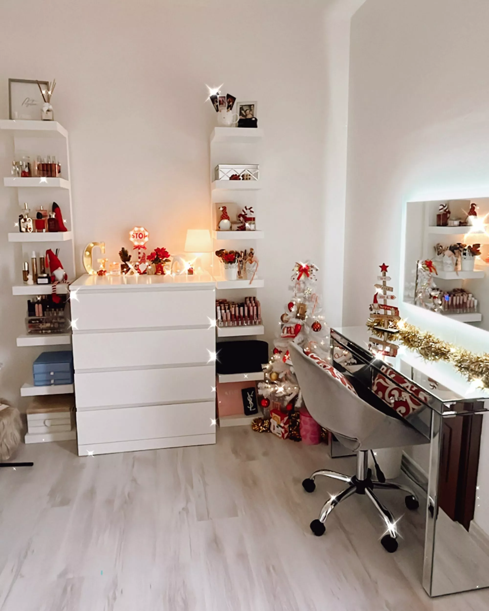 Beliani Consola De Vidrio Plateado 100 X 35 Cm MARLE - Imagen 3