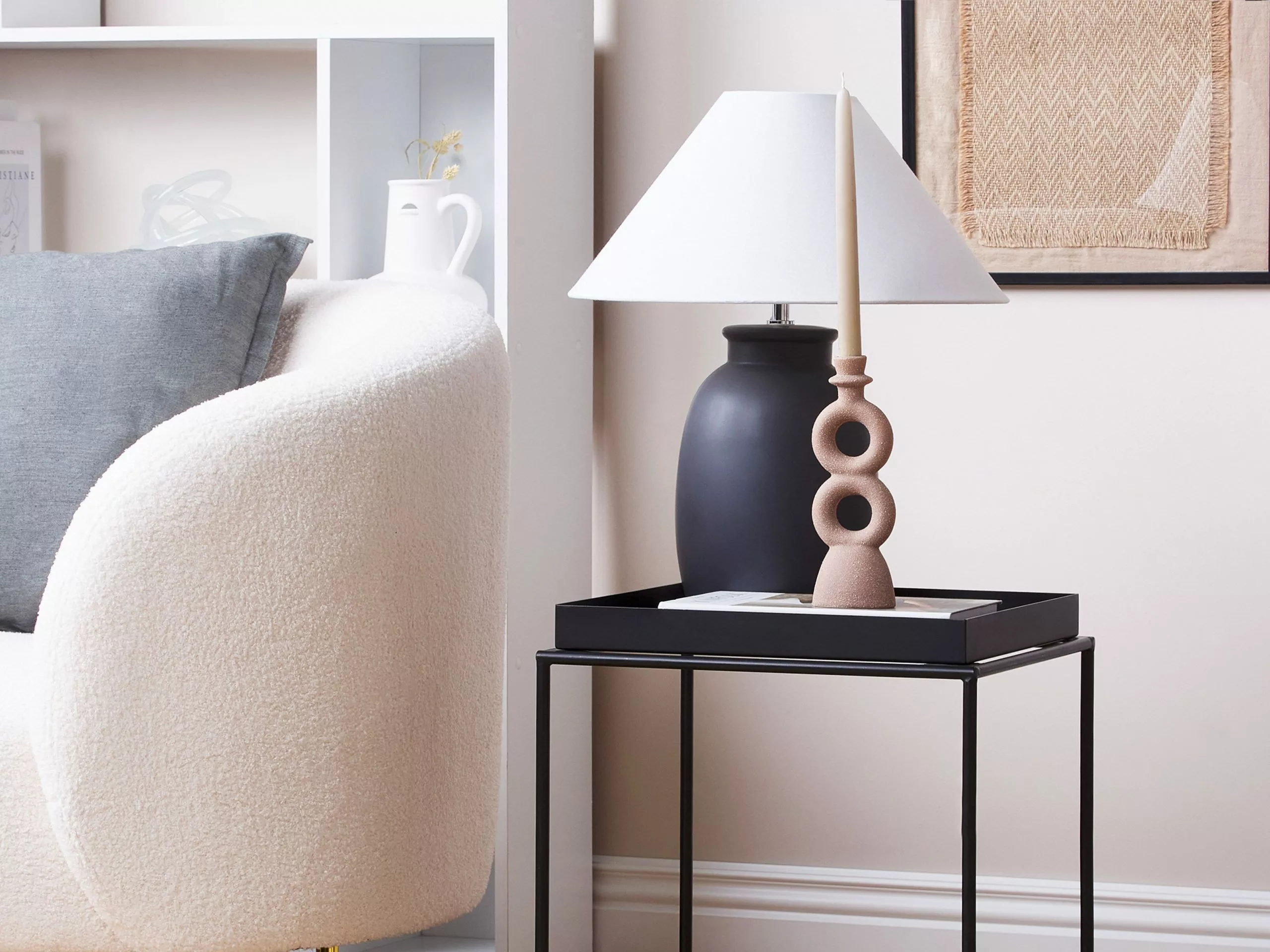 Beliani Mesa De Centro De Metal Negro 38 X 38 Cm SAXON 3 Beliani Mesa De Centro De Metal Negro 38 X 38 Cm SAXON - Imagen 3