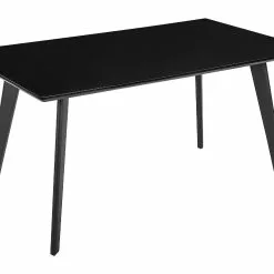 Beliani Mesa De Comedor Negra 150 X 90 Cm DORCAS