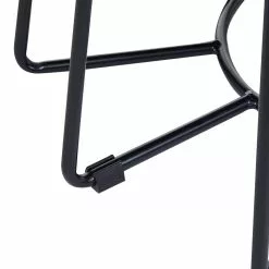 Beliani Mesa De Centro De Vidrio Templado Blanco/negro ø 80 Cm BERNIE -Sillones Ventas undef src sa picid 851346 type whitesh image scaled