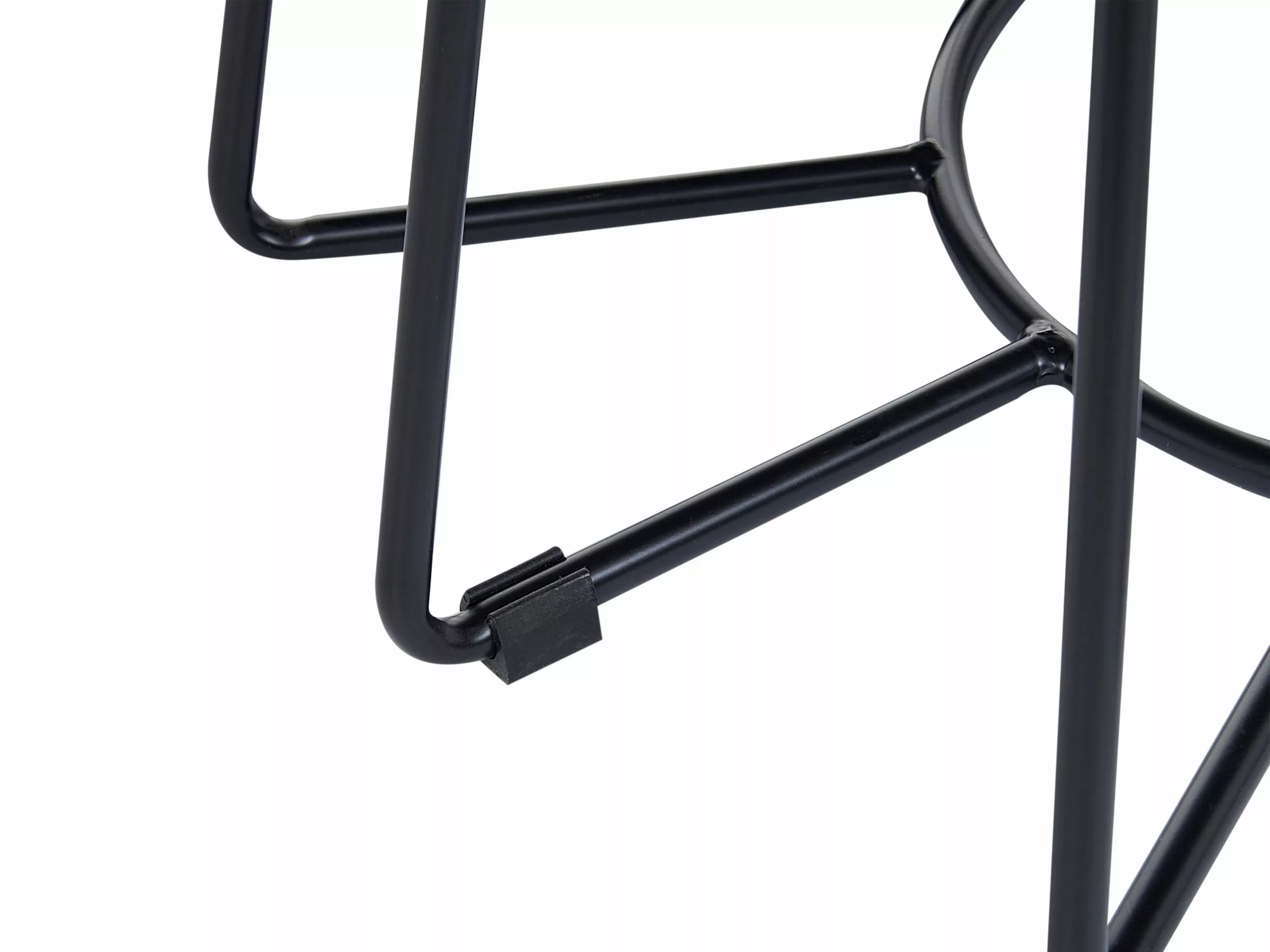 Beliani Mesa De Centro De Vidrio Templado Blanco/negro ø 80 Cm BERNIE - Imagen 4