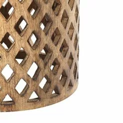 Beliani Mesa Auxiliar De Madera De Mango Oscura ⌀ 32 Cm KHANPUR -Sillones Ventas undef src sa picid 852169 type whitesh image scaled