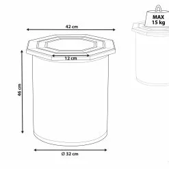 Beliani Mesa Auxiliar De Madera De Mango Oscura ⌀ 32 Cm KHANPUR -Sillones Ventas undef src sa picid 852172 type whitesh image scaled