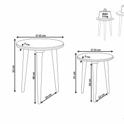 Beliani Conjunto De 2 Mesas De Madera De Mango Gris JATRA 13 Beliani Conjunto De 2 Mesas De Madera De Mango Gris JATRA -Sillones Ventas undef src sa picid 852306 type whitesh image scaled