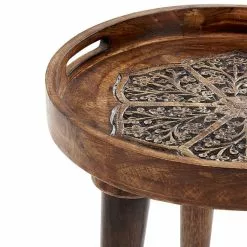 Beliani Conjunto De 2 Mesas De Madera De Mango Oscura ASTAI -Sillones Ventas undef src sa picid 852313 type whitesh image scaled