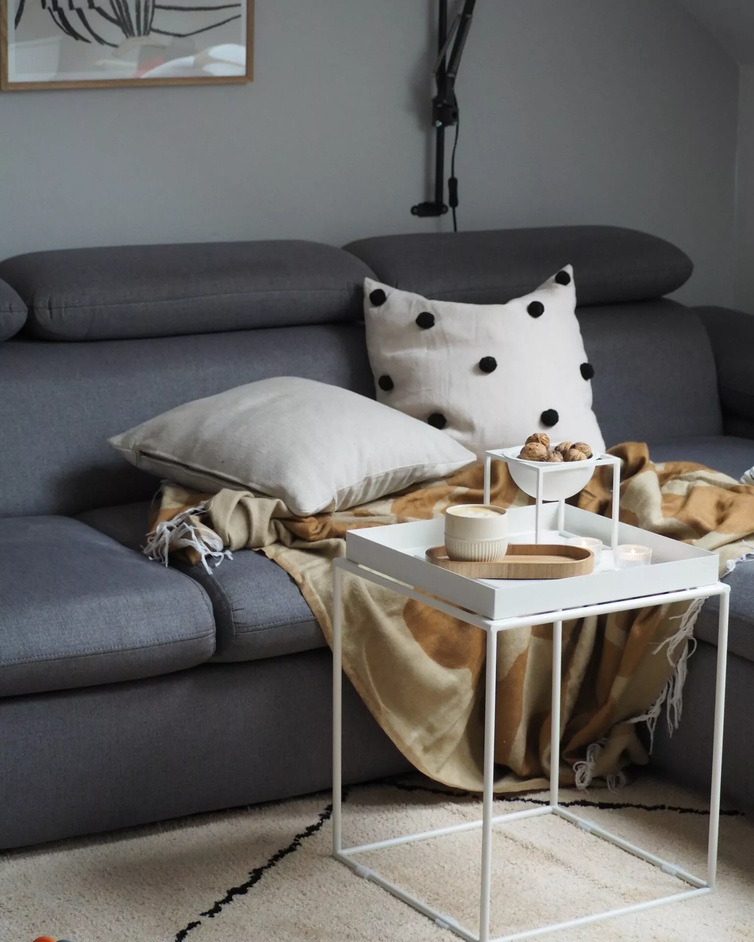 Beliani Mesa Auxiliar De Metal Blanco 38 X 38 Cm SAXON 10 Beliani Mesa Auxiliar De Metal Blanco 38 X 38 Cm SAXON - Imagen 10